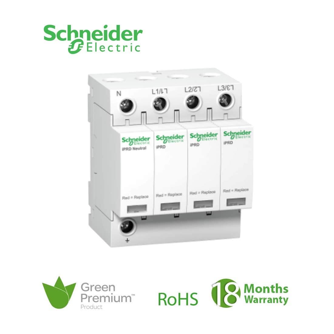 شنايدر – IPRD 65R 65Ka 340V 3 أقطاب + NW/ تقرير عن زيادة التيار، رقم قطعة المورد: A9L65601 قطر