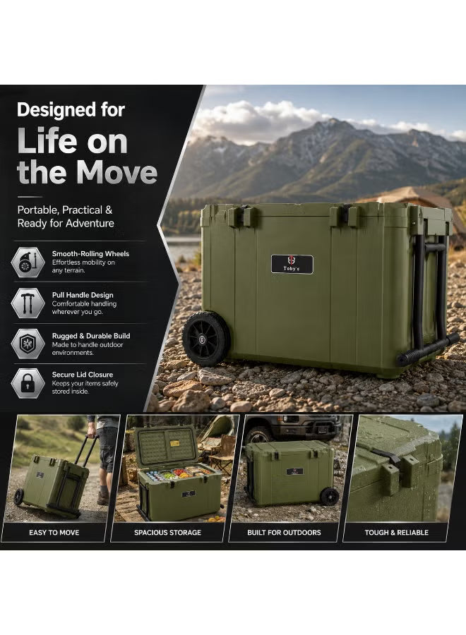Toby’s TR-55 – 55L Portable Mini Freezer 12V Refrigerator for Camping & Travel