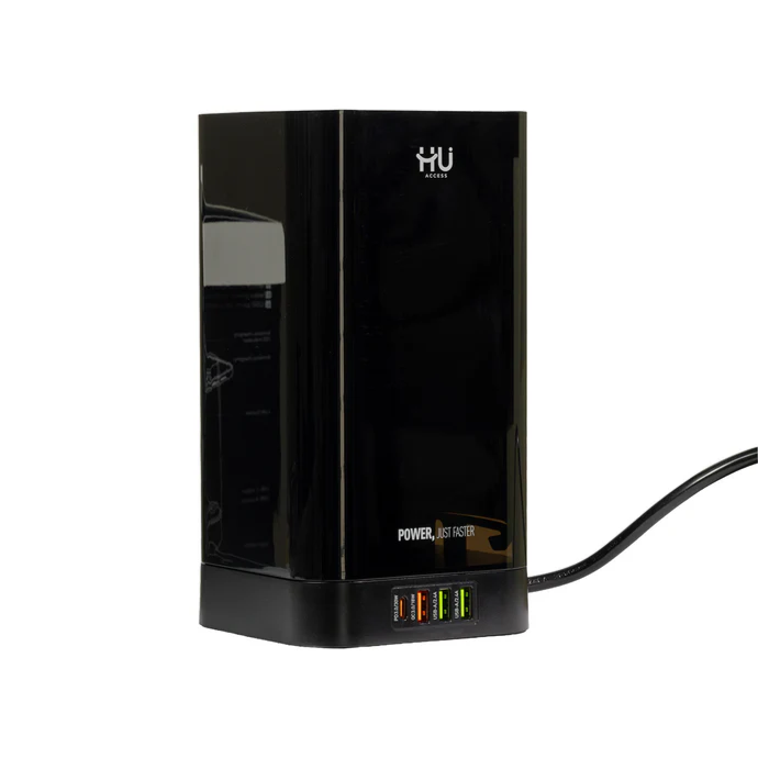 HAC-1004 HU Tower Extension Power Socket 2500W with 15W Wireless Charging