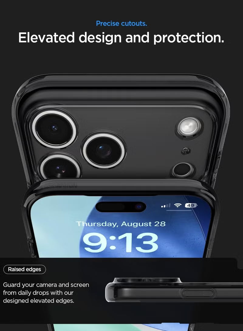 Ultra Hybrid MagFit iPhone 17 Pro Max Case Cover with MagSafe (2025) - Zero One Black