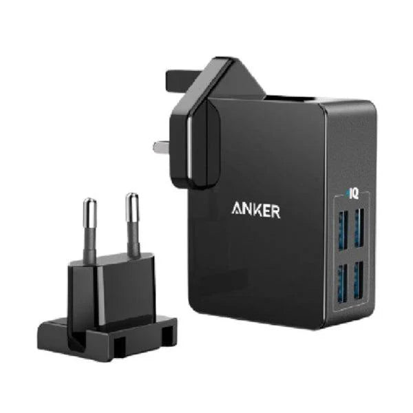 Anker Power Port 4 LITE 4-Port Wall Charging Adapter (A2042L11) - Black