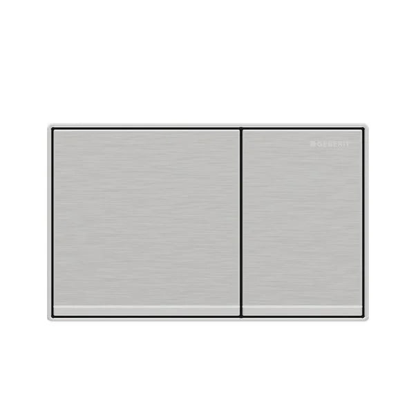 Geberit Omega60 Dual Flush Plate Brushed Chrome