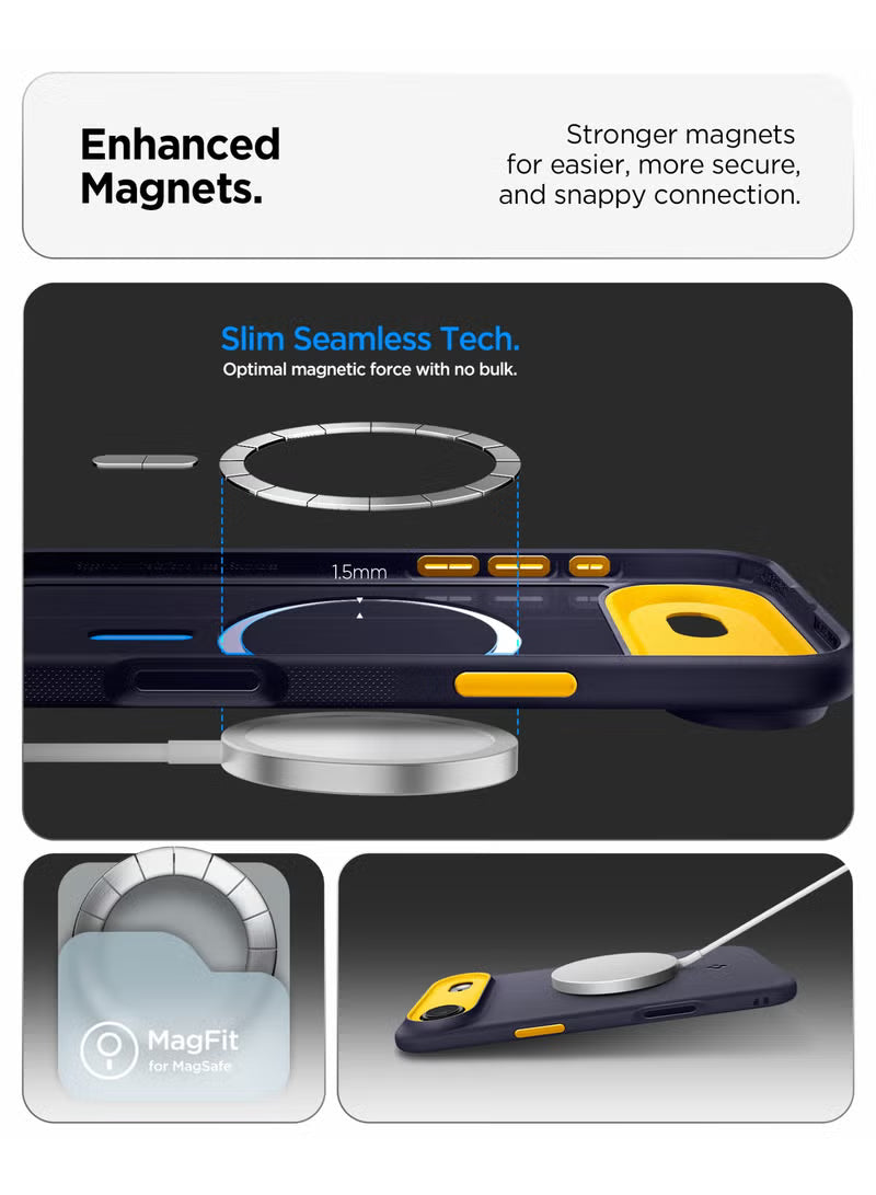 Nano Pop MagFit iPhone 17 Air MagSafe Case Cover Mil Grade - Blueberry Navy