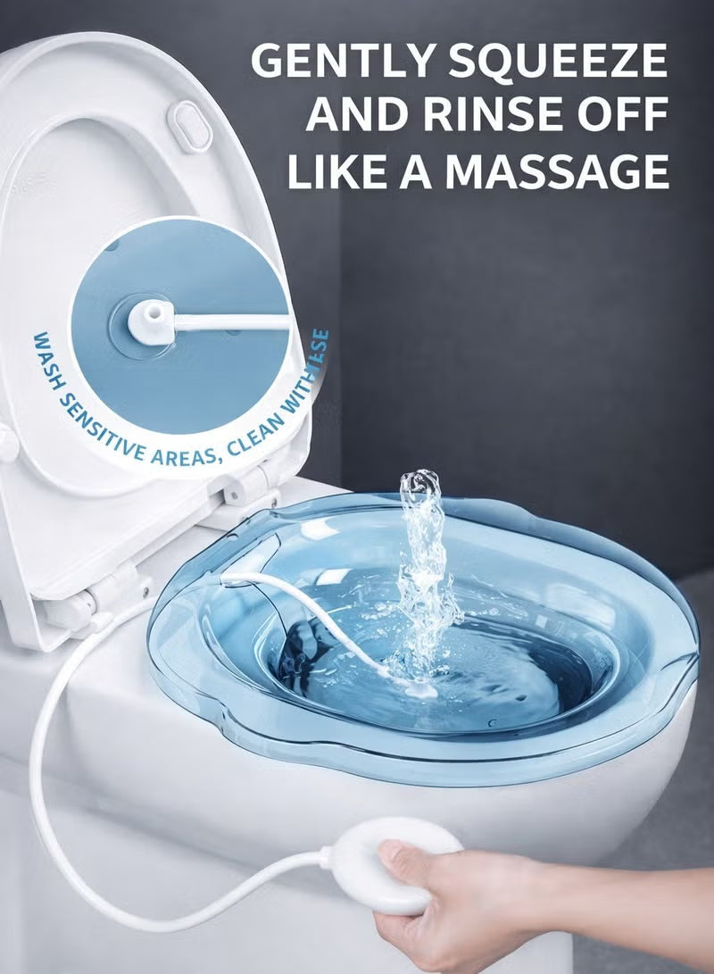 Sitz Bath for Toilet Seat with Flusher