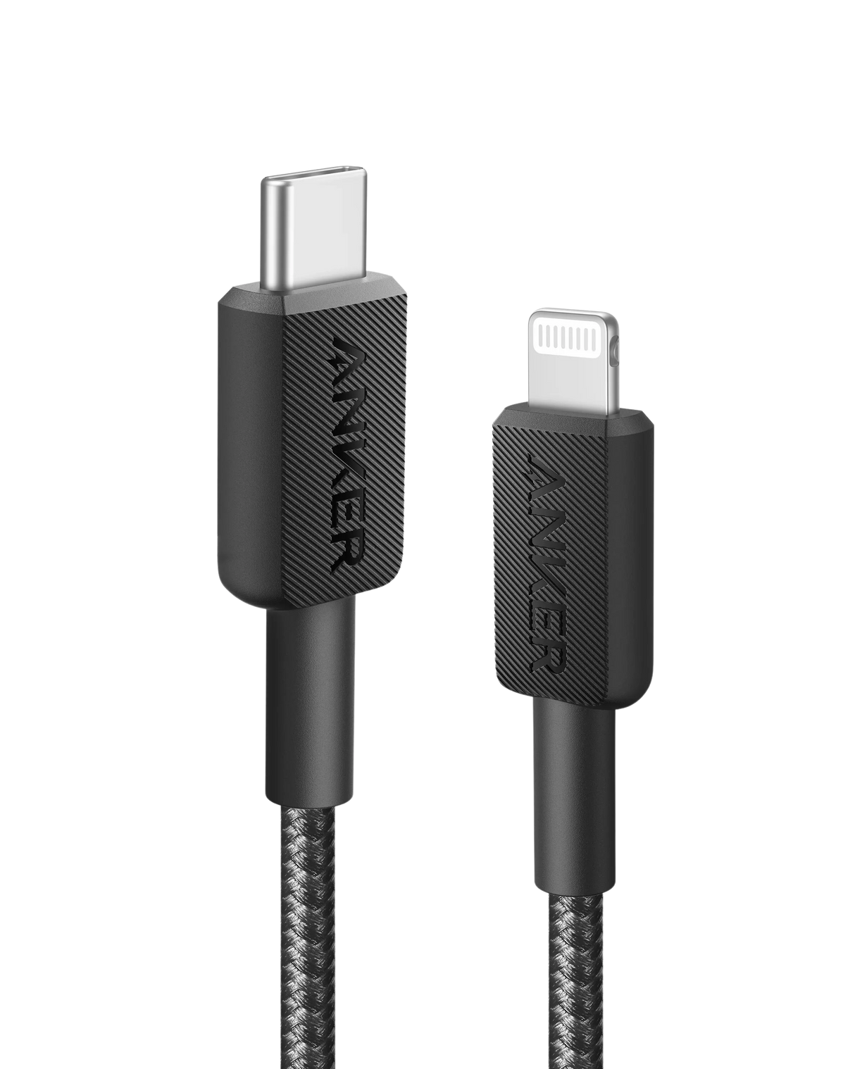 Anker 322 USB-C TO Lightning Braided Cable 3FT (A81B5H11) - Black