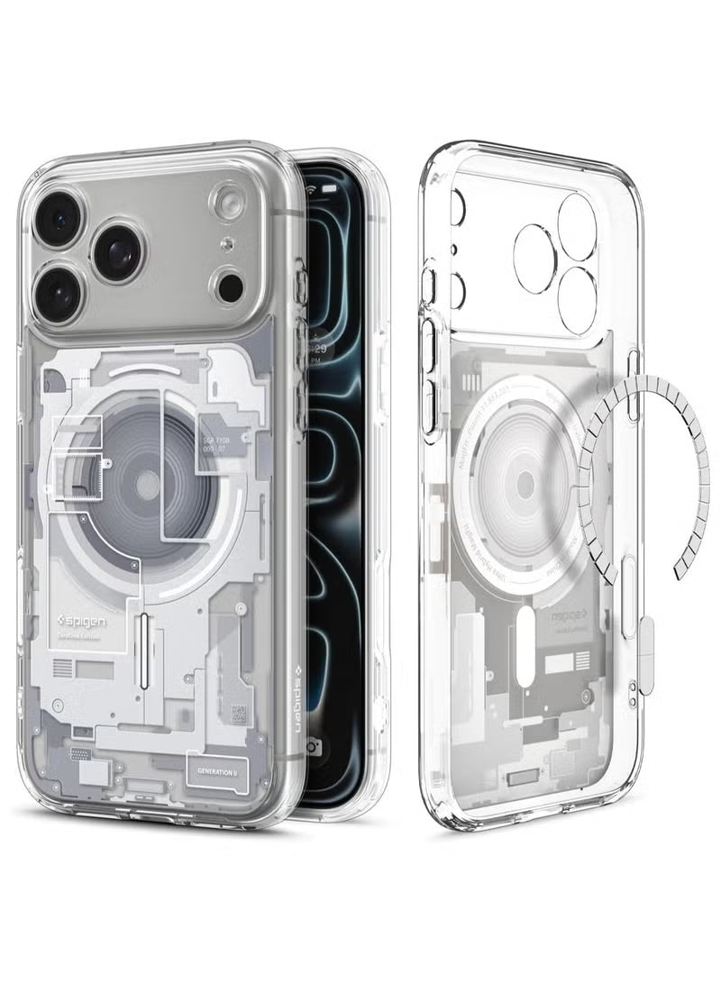 Ultra Hybrid MagFit iPhone 17 Pro Max Case Cover with MagSafe (2025) - Zero One White