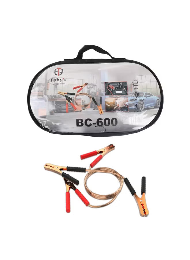 Toby’s BC-600 600A Battery Booster Cable 2.5M Length