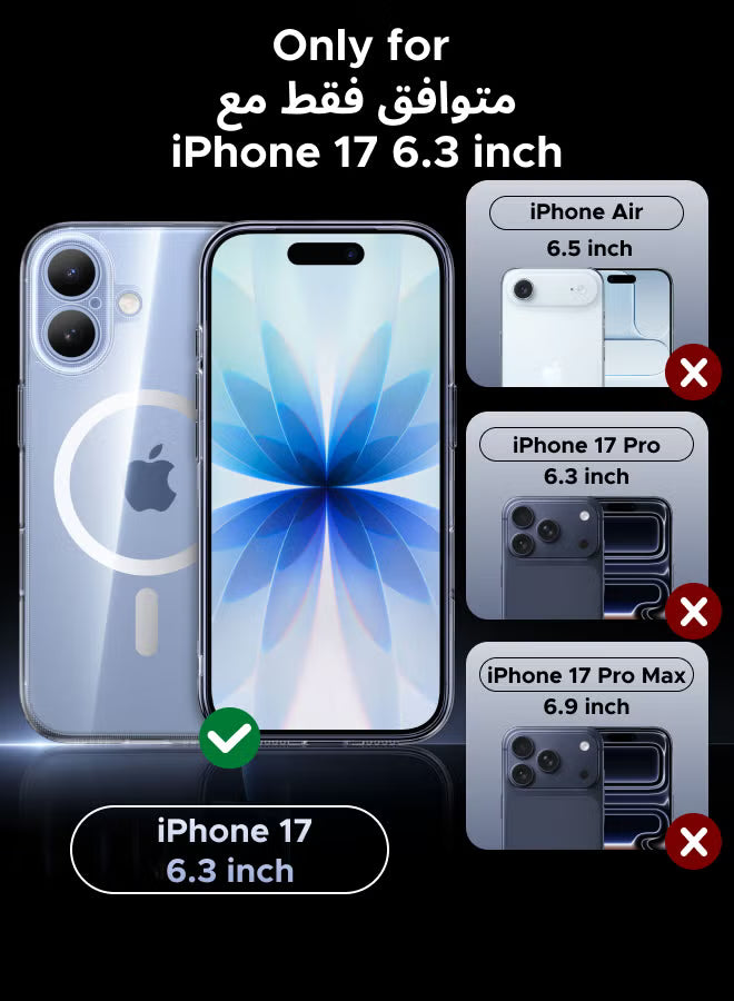 iPhone 17 Case Magsafe Strong Magnet Upgraded Shutter Button Delay Yellowing iPhone 17 Cover Military-Grade Protection Scratch-Resistant 17 phone case Magnetic Compatible with Magsafe Accessory