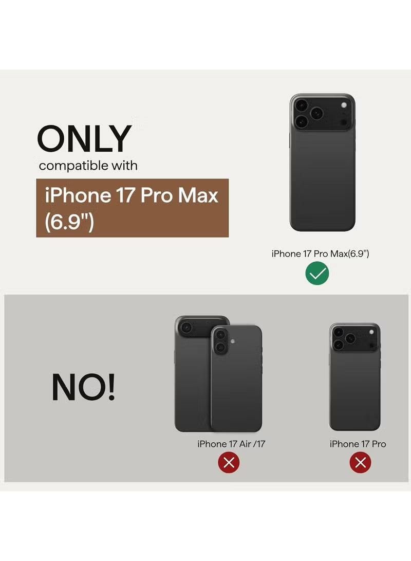 pitaka for iPhone 17 Pro Max Case 6.9" with Camera Control Button, Compatible with MagSafe, Ultra-Slim Case with Caseless Touch Feeling, 1500D Aramid Fiber Woven, Moonrise
