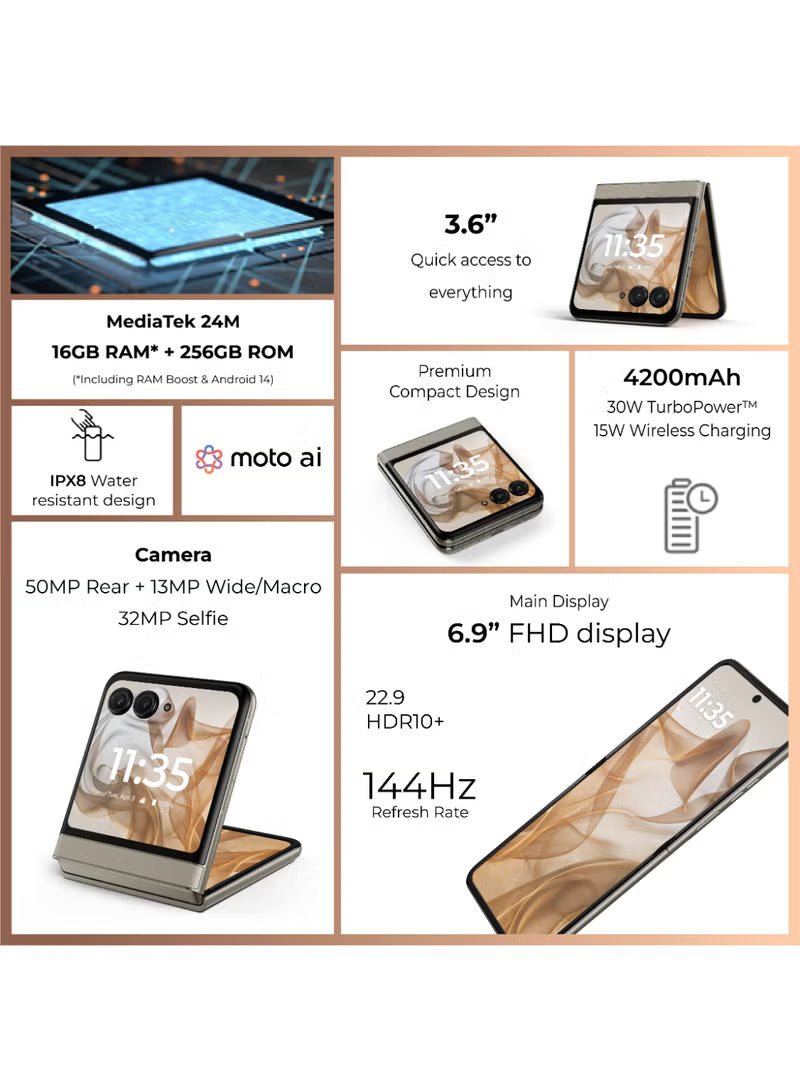 Razr 50 Ultra 5G Dual SIM Spring Green 12GB RAM 512 GB -International Version