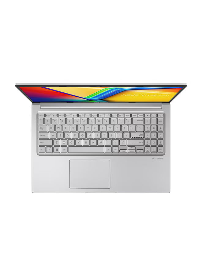 ASUS VivoBook 15.6-Inch Laptop, Intel Core i7-1255U, 16GB RAM, 512GB SSD, Intel UHD Graphics, Windows 11, English/Arabic, Cool Silver
