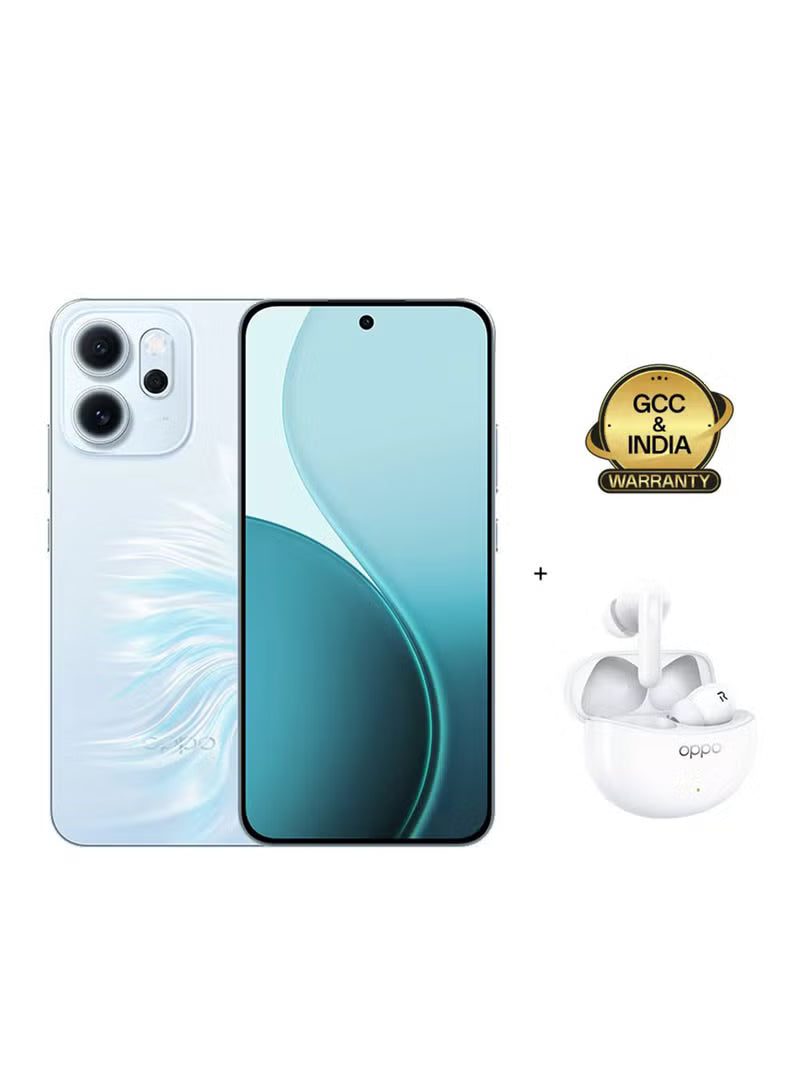 Reno14 F AI Phone Dual SIM 5G Blue 12GB RAM 512GB + OPPO Enco Buds3Pro - Middle East Version