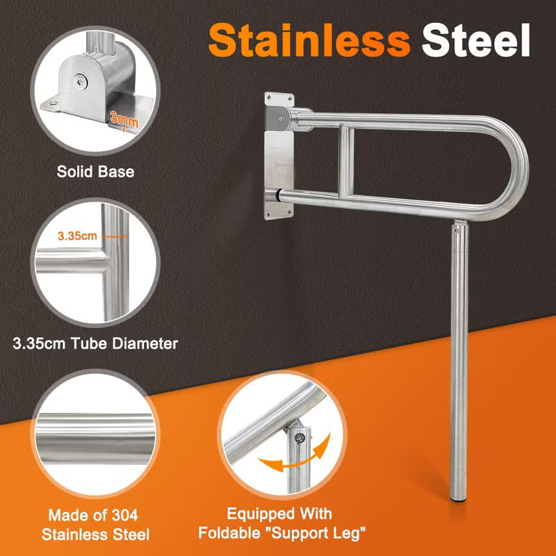 Flip Up Grab Bars for Bathroom