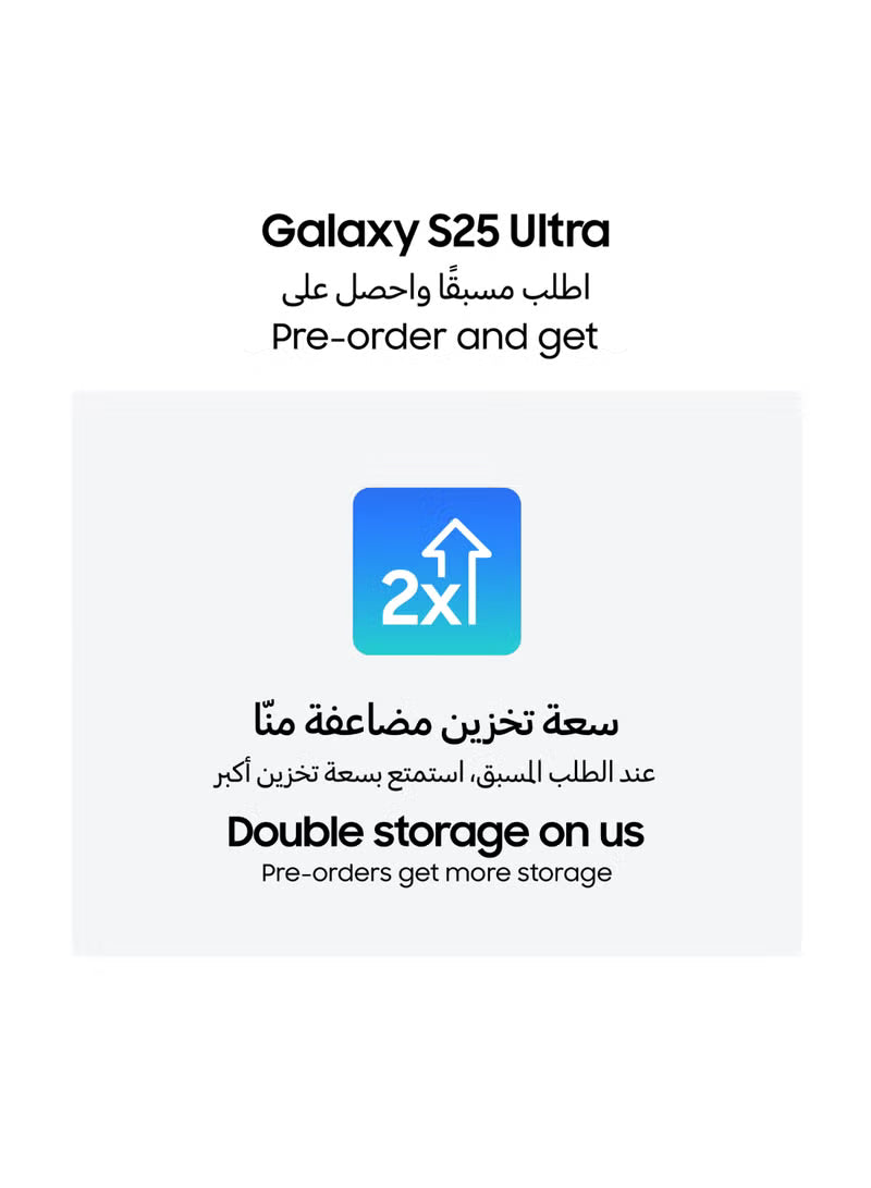 Galaxy S25 Ultra Dual SIM Titanium Whitesilver 12GB RAM 512GB 5G - International Version