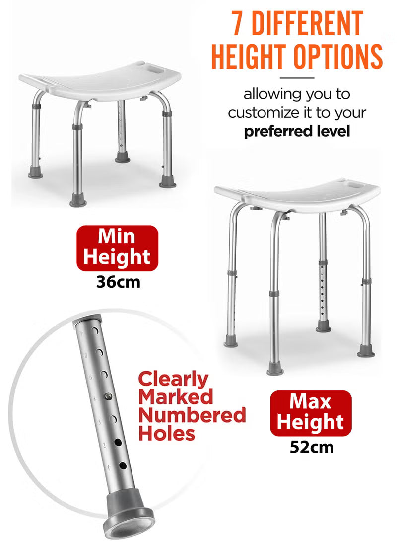 Adjustable Height Shower Stool