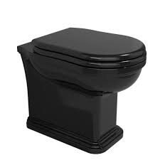 Retro Close Coupled Toilet – Floor Trap (Black)