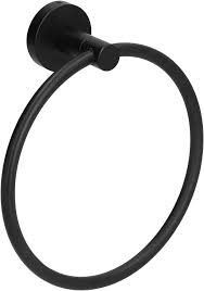 Towel Ring G161007 – Matte Black Round Wall Mounted (Model 51991)