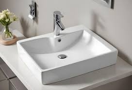 TYPE-G 60CM Table Top Washbasin – Sharp Front, Off White | Model 121300120200030