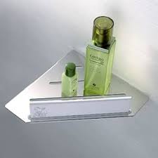 Stainless Steel Shower Shelf with Built-In Wiper