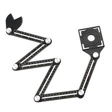 Six-Fold Angle Measuring Ruler – Adjustable Template Tool