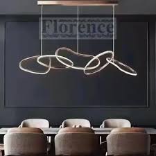 MLA7611 Abstract Modern LED Light - Metal+Brushed Gold L1200mm