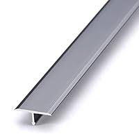 Aluminium “T” Shape Divider / Listelo Strip (Polished Silver)
