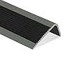 Aluminium Stair Edge with Black Anti-Slip Tape