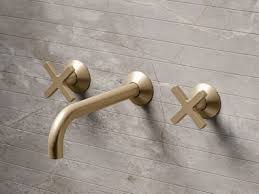 Helix 3 Holes Deck Mounted Basin With Click Clack Waste - (soft Brass) 78317sb-090