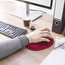 Trands Soft Gel Mouse Pad With Wrist Cushion
