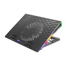 Vertux Height Adjustable Rgb Led Light Gaming Cooling Pad