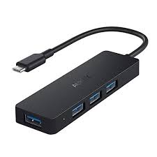 Aukey Usb C Hub Ultra Slim With 4 Usb 3 0 Data Ports