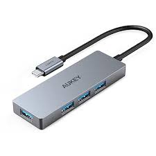 Aukey Usb C Hub Ultra Slim With 4 Usb 3 0 Data Ports
