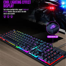 Thunder Wolf Gaming Wired Usb Keyboard And Mouse Set