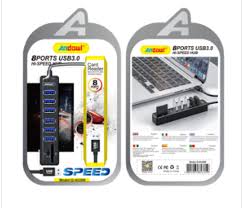 Andowl Usb Hub Port 8 Port 3.0 Micro Hi Speed
