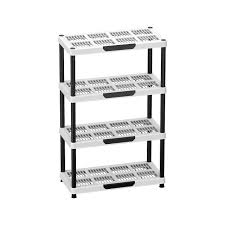 Cosmoplast Plastic 4-tier Shelving Rack