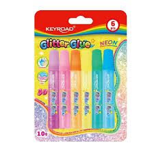 Keyroad Glitter Glue Neon 6 Colors