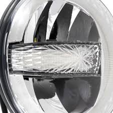 7" 90W DOT Approved LED Headlights with Halo Ring DRL & High Low Beam