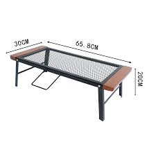 Outdoor Anti-scalding Wooden Handle Camping Barbecue table