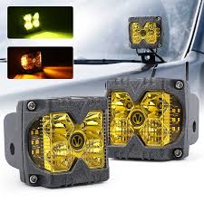 4inch 40W LED Side Shooter Yellow Lens