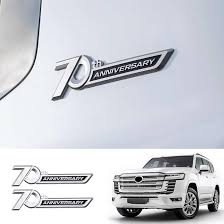 70th Anniversary Emblem Body Sticker for Land Cruiser LC300 2022-on