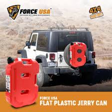 Force Usa Flat Plastic Jerry Can