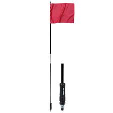 Force Usa Flag Pole Red with Black Mount