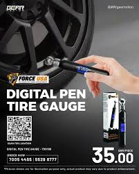 Force Usa Digital Pen Tire Gauge