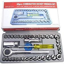 40Pcs Combination Socket Wrench Set