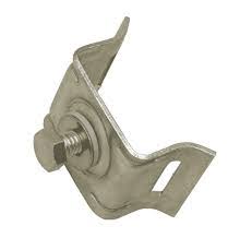 BAND IT SINGLE BOLT FLARED LEG SS BRACK-IT WITH SS BOLT, WASHER AND FIBRE WASHER.3/4 SLOT