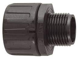 Flexicon FPA Series M20 Straight Conduit Fitting, Black 20mm Qatar
