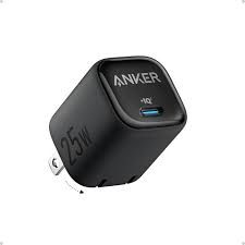 Anker Charger (25W,Compact) With USB-C Cable (B2656K11) -Black