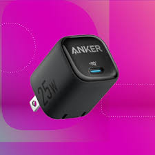 Anker Charger (25W,Compact) With USB-C Cable (B2656K11) -Black