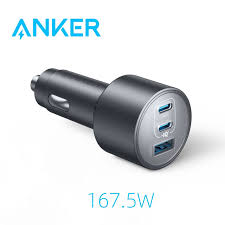 Anker Nano 167.5W, 3 Ports Car Charger (B2737HA1) -Black