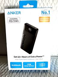 Anker 326 20000MAH Power bank 15W,2-Port (A1367H11) -Black